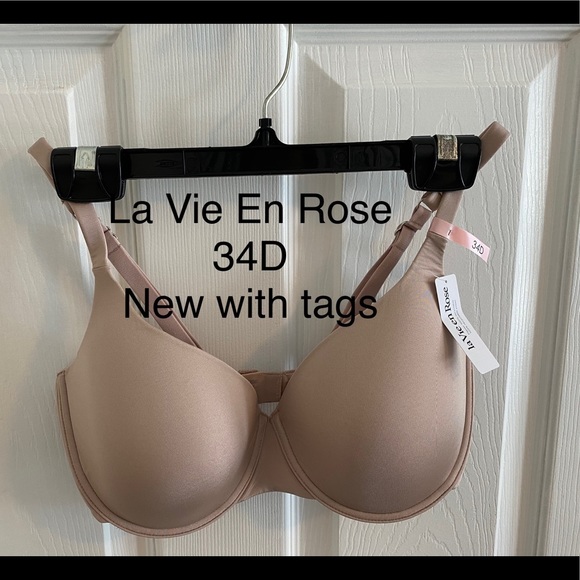 La Vie En Rose “Lightly Lined Full Coverage Flexible Bra” 34D New With Tags - Picture 4 of 7